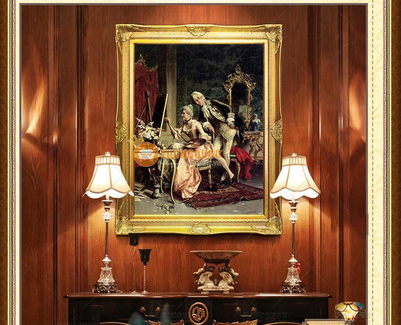 tranh trang trí phong cách cổ điển châu âu HYY125-3